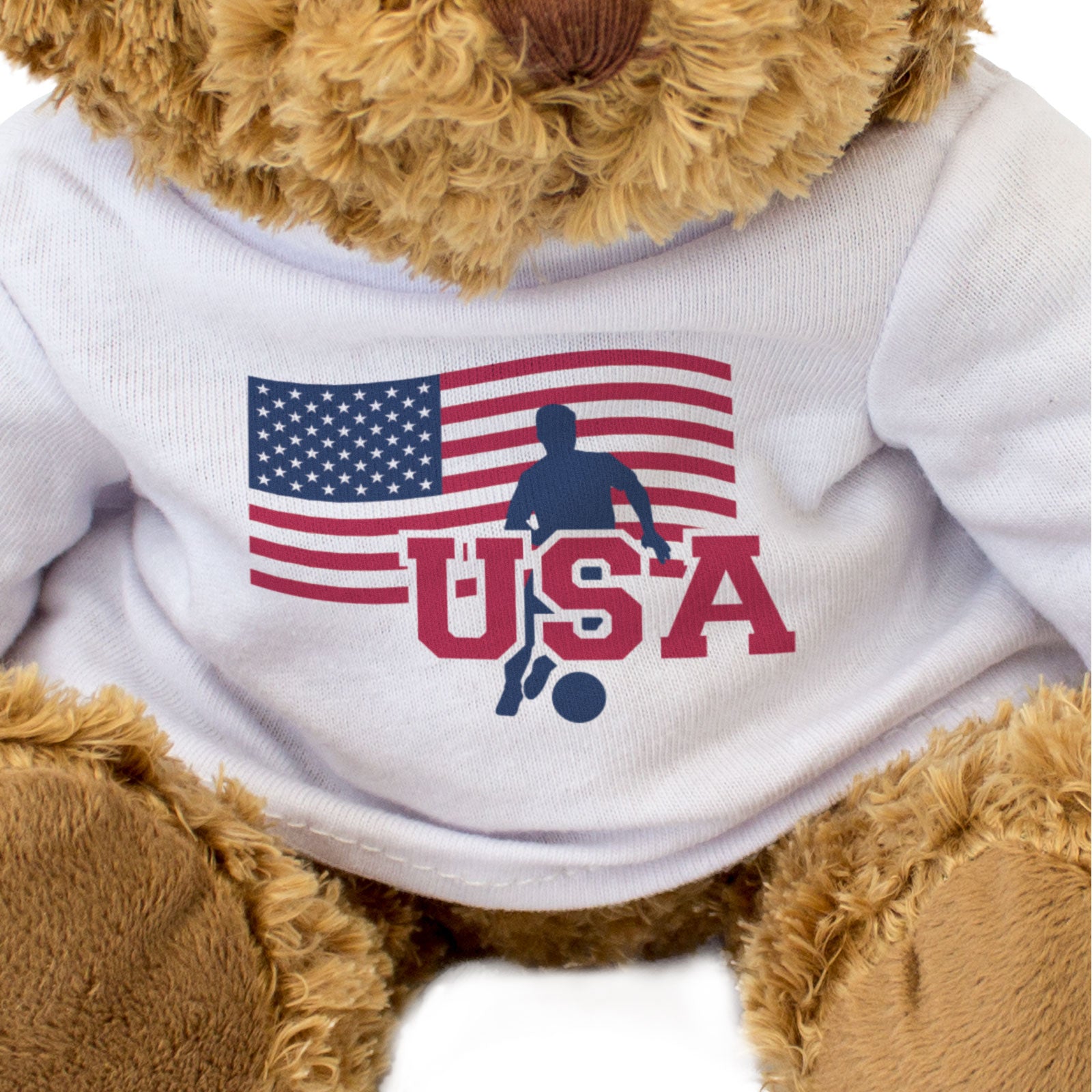 USA FLAG (SOCCER) - Teddy Bear - Cute - United States Football Fan Gift Present