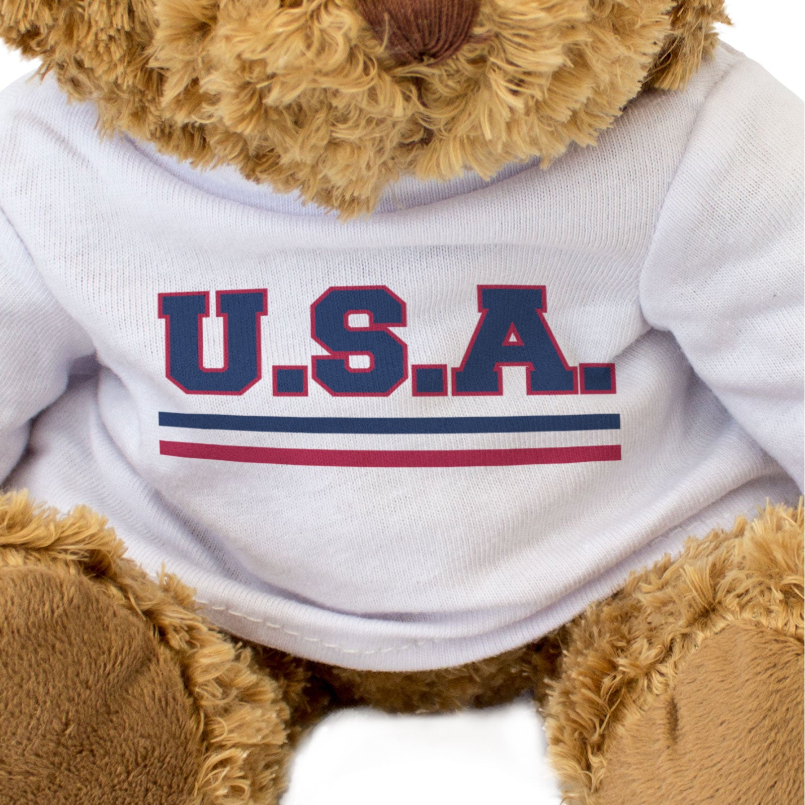 USA FLAG STRIPES - Teddy Bear - Cute Funny - United States Souvenir Gift Present