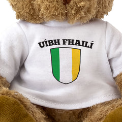 UÍBH FHAILÍ (OFFALY) COUNTY COLOURS - Teddy Bear - Ireland Gaeilge Gift Present