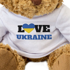 LOVE UKRAINE (FLAG HEART) - Teddy Bear - Cute Funny - Souvenir Gift Present