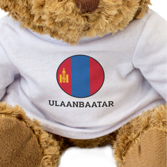 ULAANBAATAR (MONGOLIA FLAG ROUNDEL) - Teddy Bear - Funny Souvenir Gift Present
