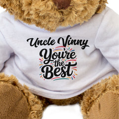 UNCLE VINNY YOU'RE THE BEST - Teddy Bear - Cute Cuddly Soft - Funny Gift Present