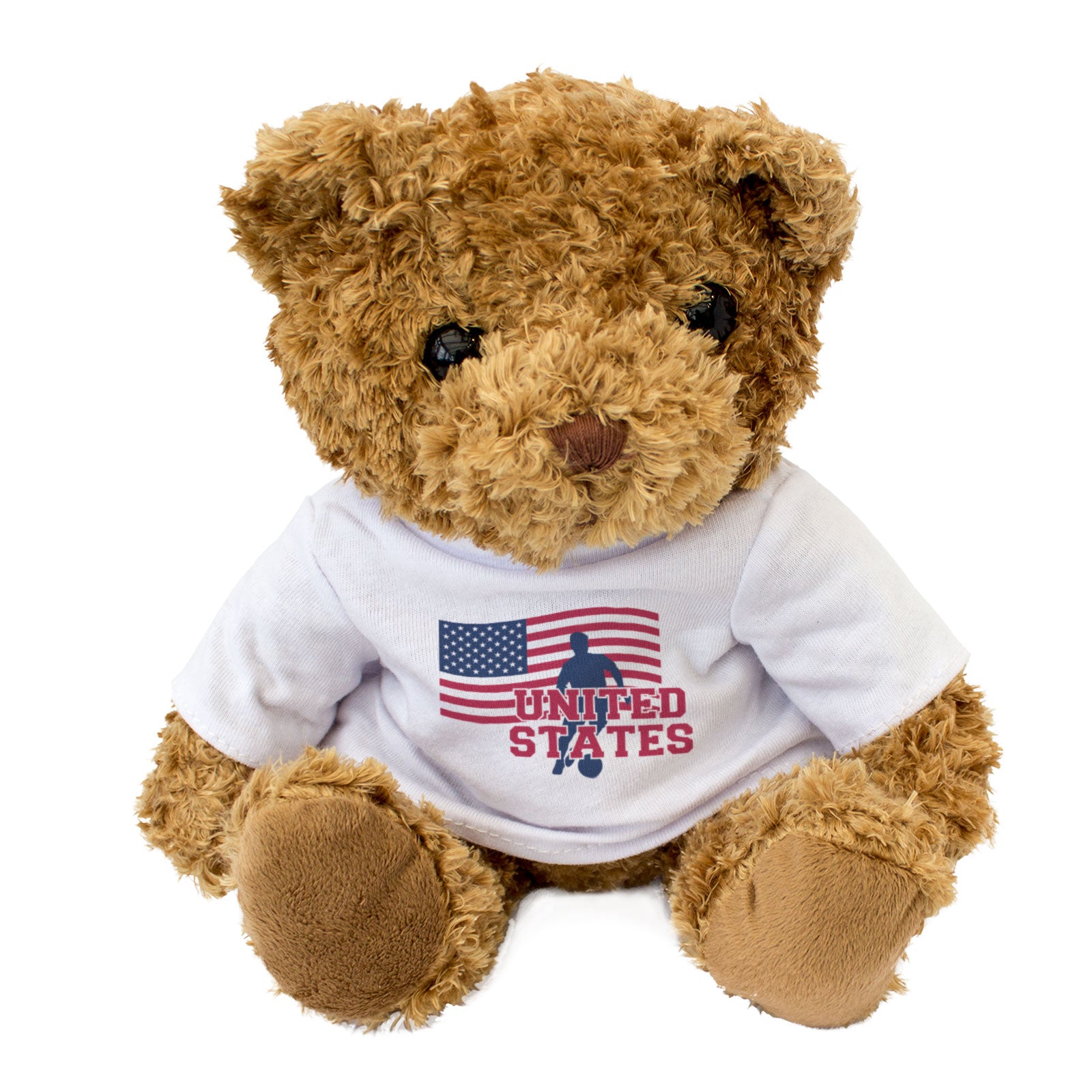 UNITED STATES FLAG (SOCCER) - Teddy Bear - Cute - USA Football Fan Gift Present