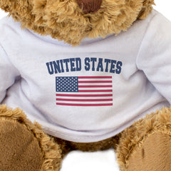 UNITED STATES + FLAG - Teddy Bear - Cute Funny American Souvenir Gift Present - Image 3