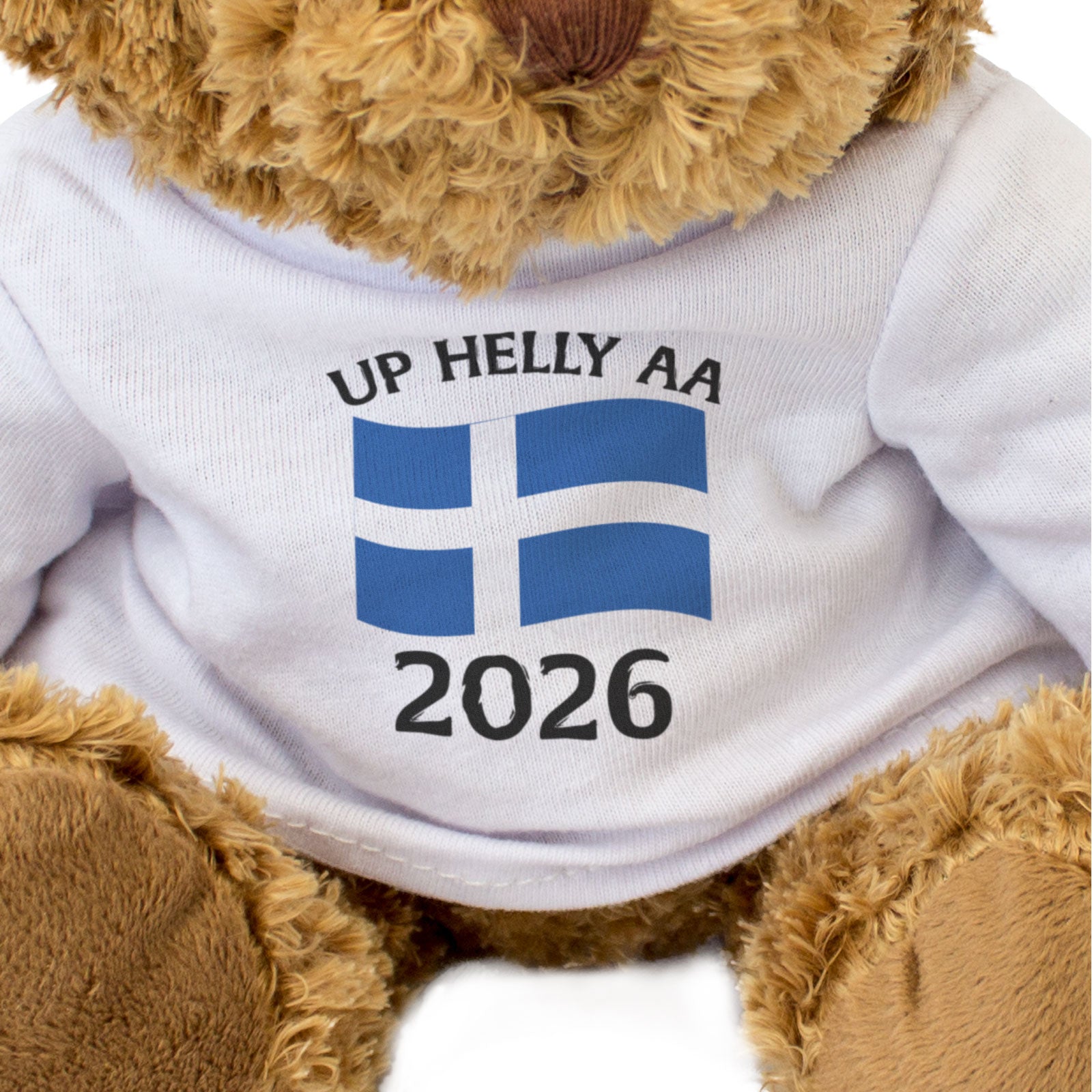 UP HELLY AA 2026 (SHETLAND FLAG) - Teddy Bear - Viking Festival Gift Present