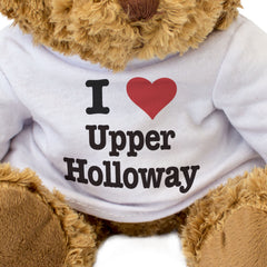 I LOVE UPPER HOLLOWAY - Teddy Bear - Cute Cuddly Soft - London Gift Present