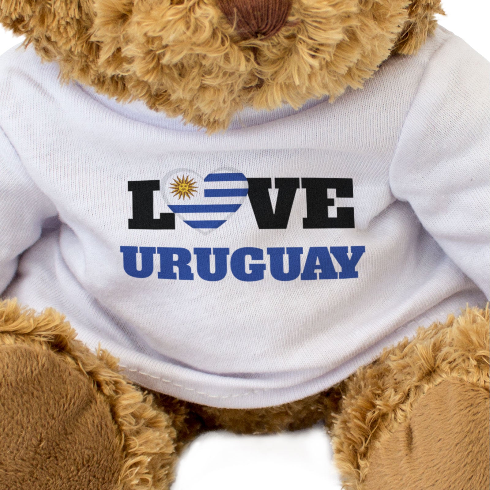 LOVE URUGUAY (FLAG HEART) - Teddy Bear - Cute Soft - Uruguayan Gift Present