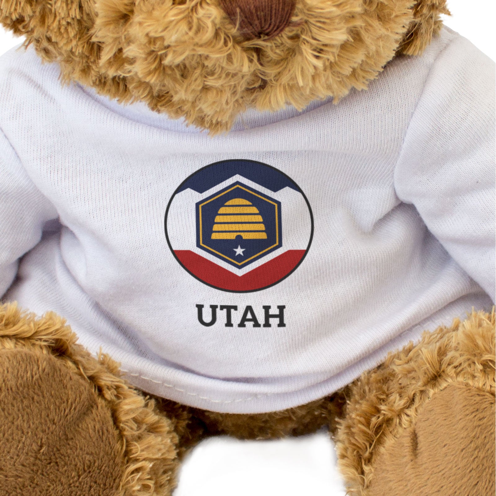UTAH FLAG ROUNDEL - Teddy Bear - Cute Cuddly Soft - USA Gift Present