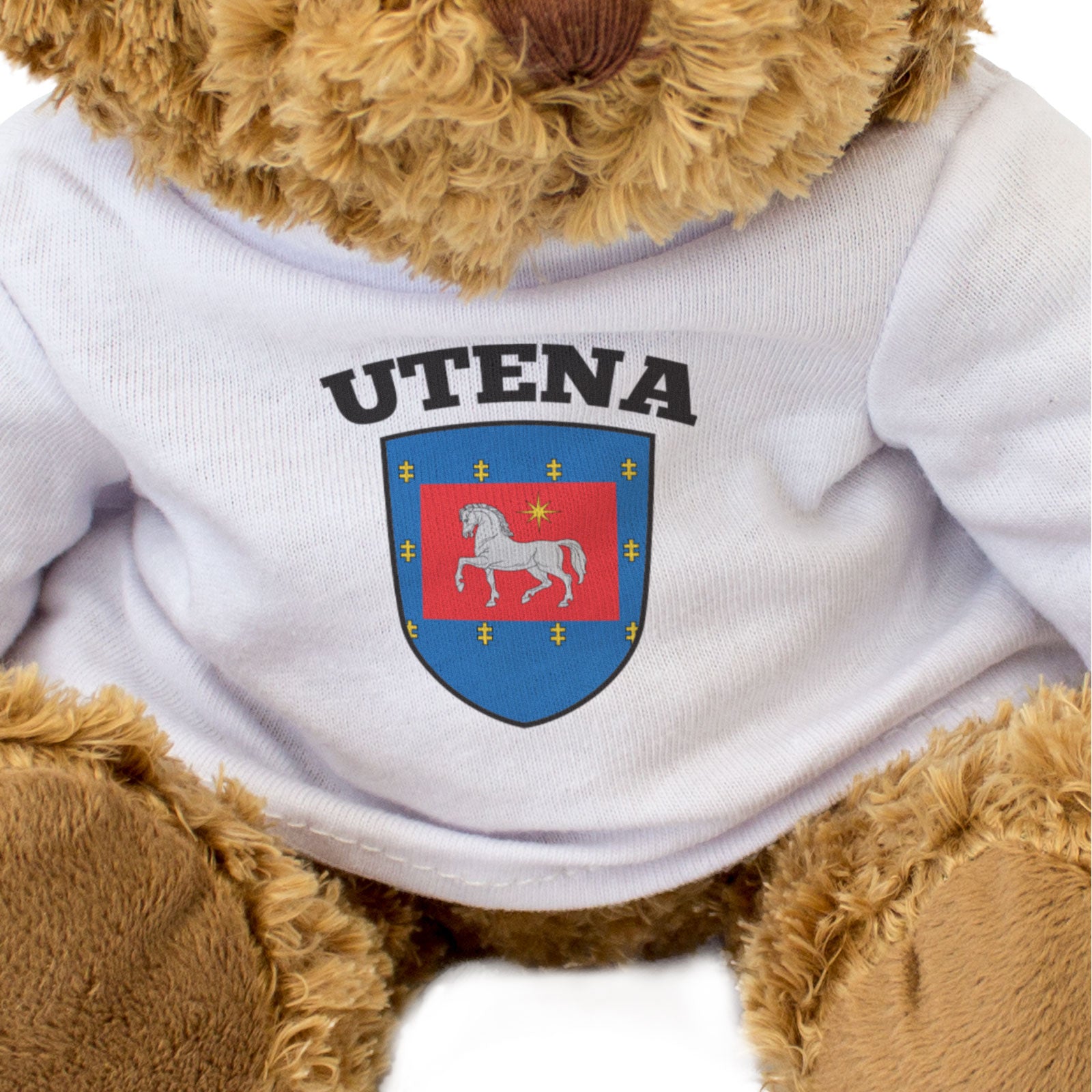 UTENA FLAG - Teddy Bear - Cute Cuddly Soft Adorable - Lithuania Gift Present