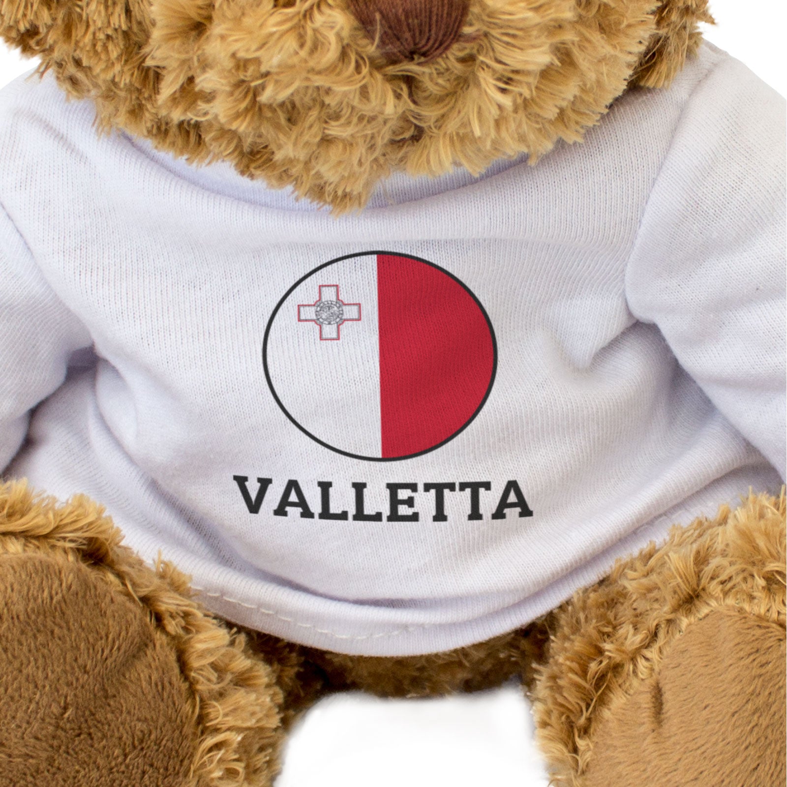 VALLETTA (MALTA FLAG ROUNDEL) - Teddy Bear - Funny Souvenir Gift Present