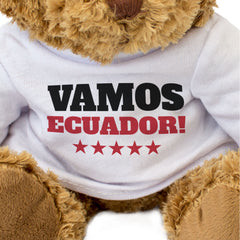 VAMOS ECUADOR! - Teddy Bear - Cute Funny - Ecuadorean Sports Fan Gift Present