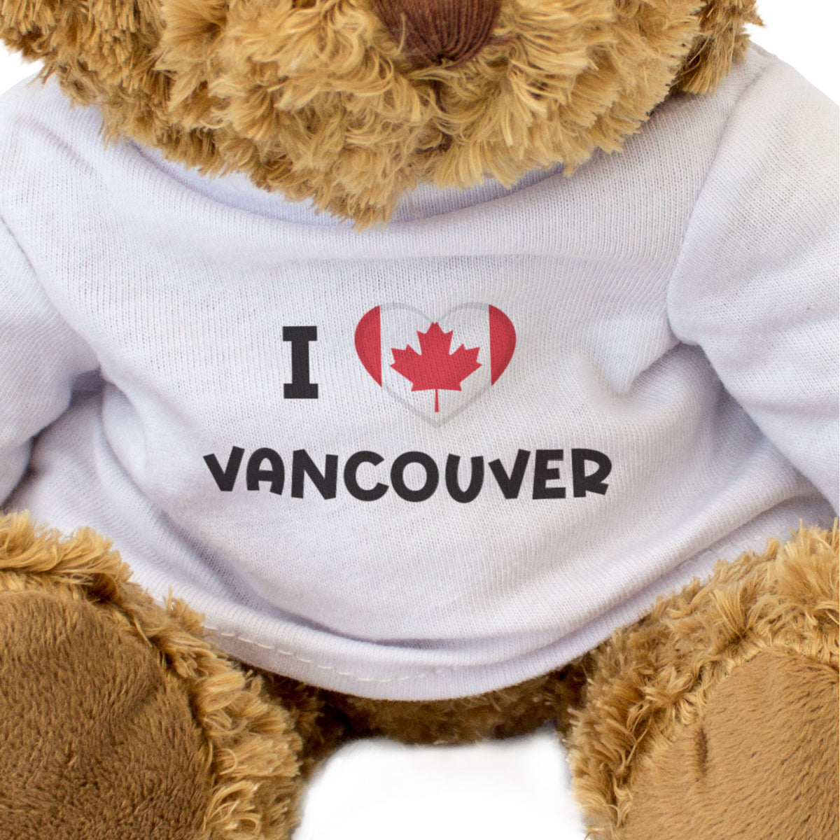 I Love Vancouver (Canada Flag) - Teddy Bear