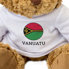 VANUATU FLAG ROUNDEL - Teddy Bear - Cute Cuddly Soft - Vanuatuan Gift Present