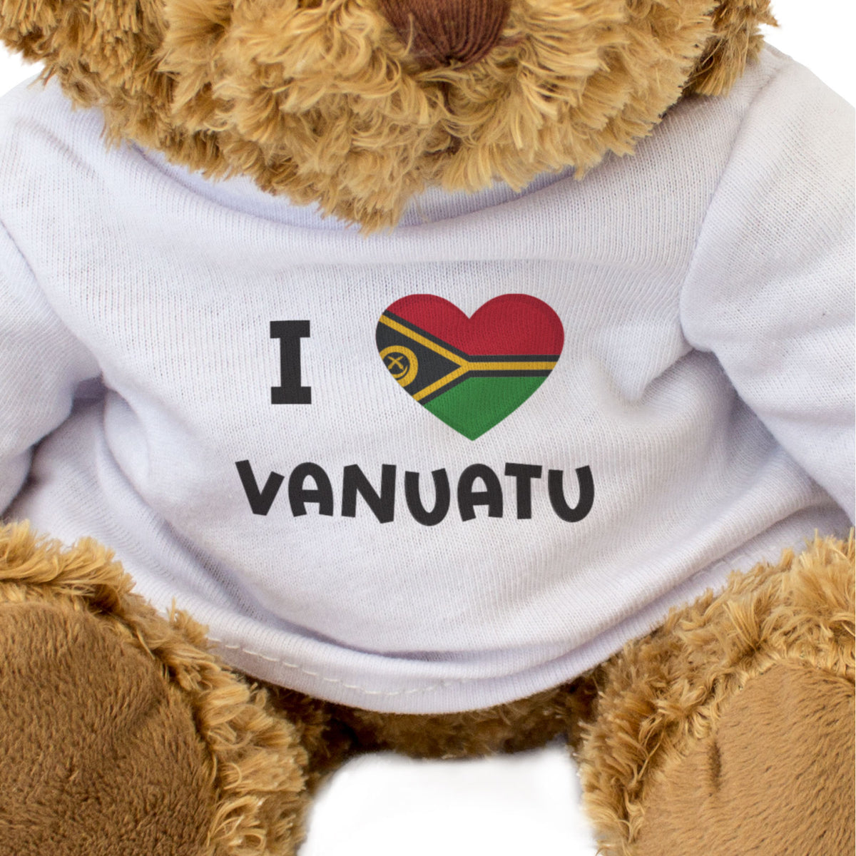 I Love Vanuatu Flag - Teddy Bear