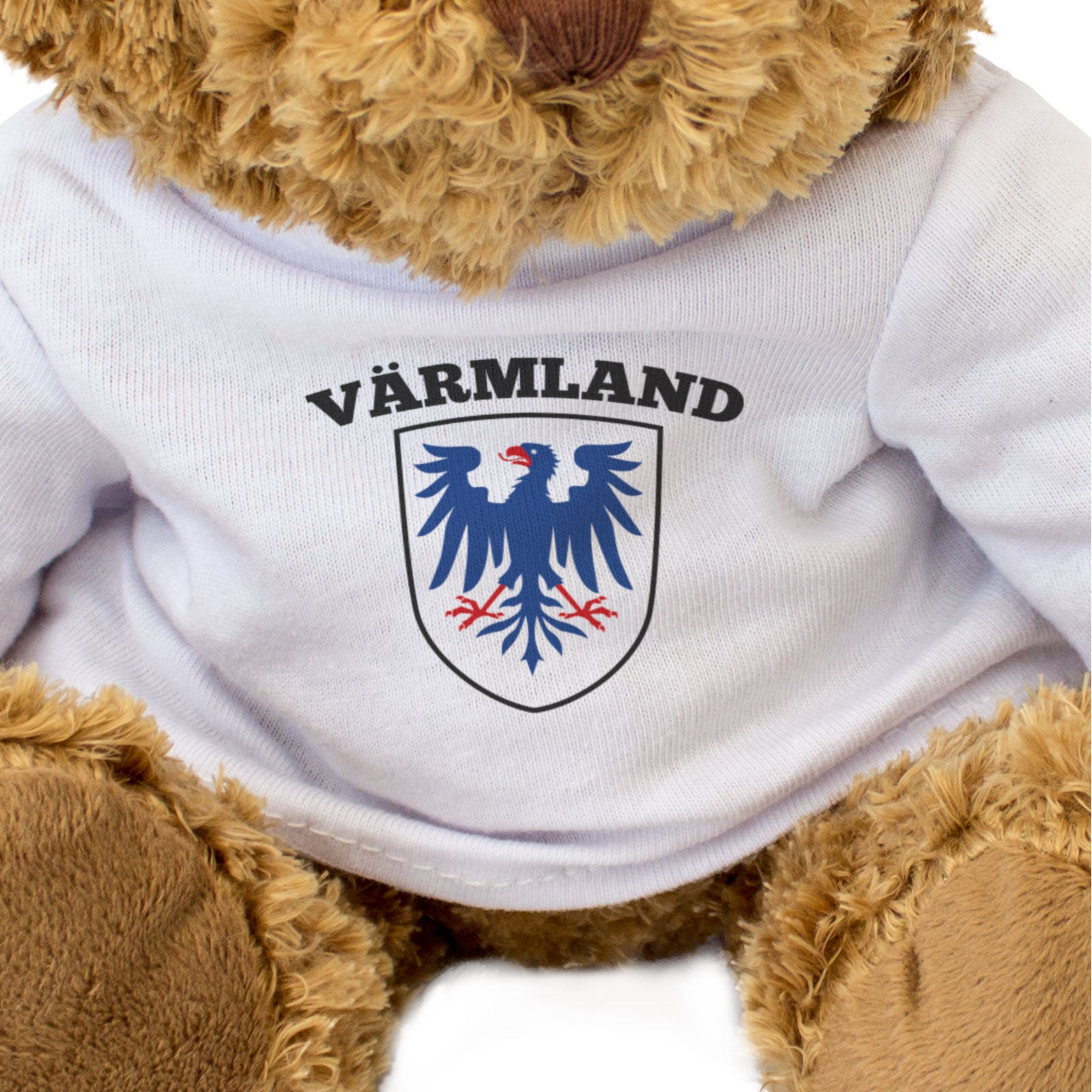 VÄRMLAND FLAG - Teddy Bear - Cute Cuddly Soft Adorable - Sweden Gift Present