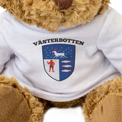 VÄSTERBOTTEN FLAG - Teddy Bear - Cute Cuddly Soft Adorable - Sweden Gift Present