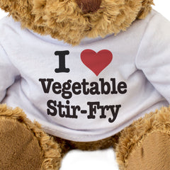 I LOVE VEGETABLE STIR-FRY - Teddy Bear - Cute Cuddly Soft - Gift Present