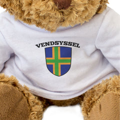 VENDSYSSEL FLAG - Teddy Bear - Cute Cuddly Soft Adorable - Denmark Gift Present
