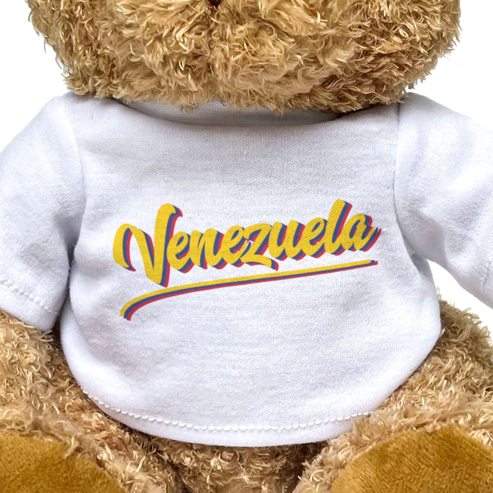 VENEZUELA (SCRIPT) - Teddy Bear - Cute Cuddly Soft Funny - Souvenir Gift Present