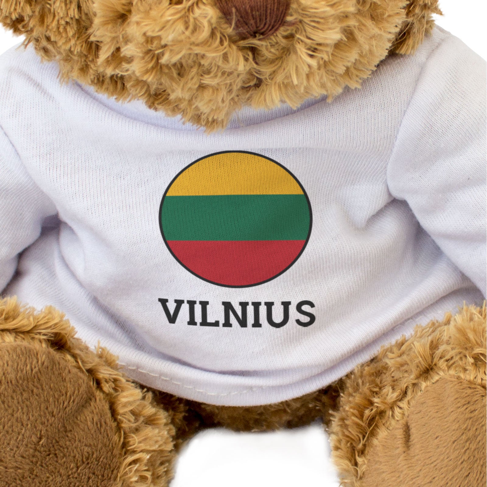 VILNIUS (LITHUANIA FLAG ROUNDEL) - Teddy Bear - Funny Souvenir Gift Present