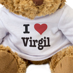 I LOVE VIRGIL - Teddy Bear - Cute Cuddly Soft Adorable - Gift Present