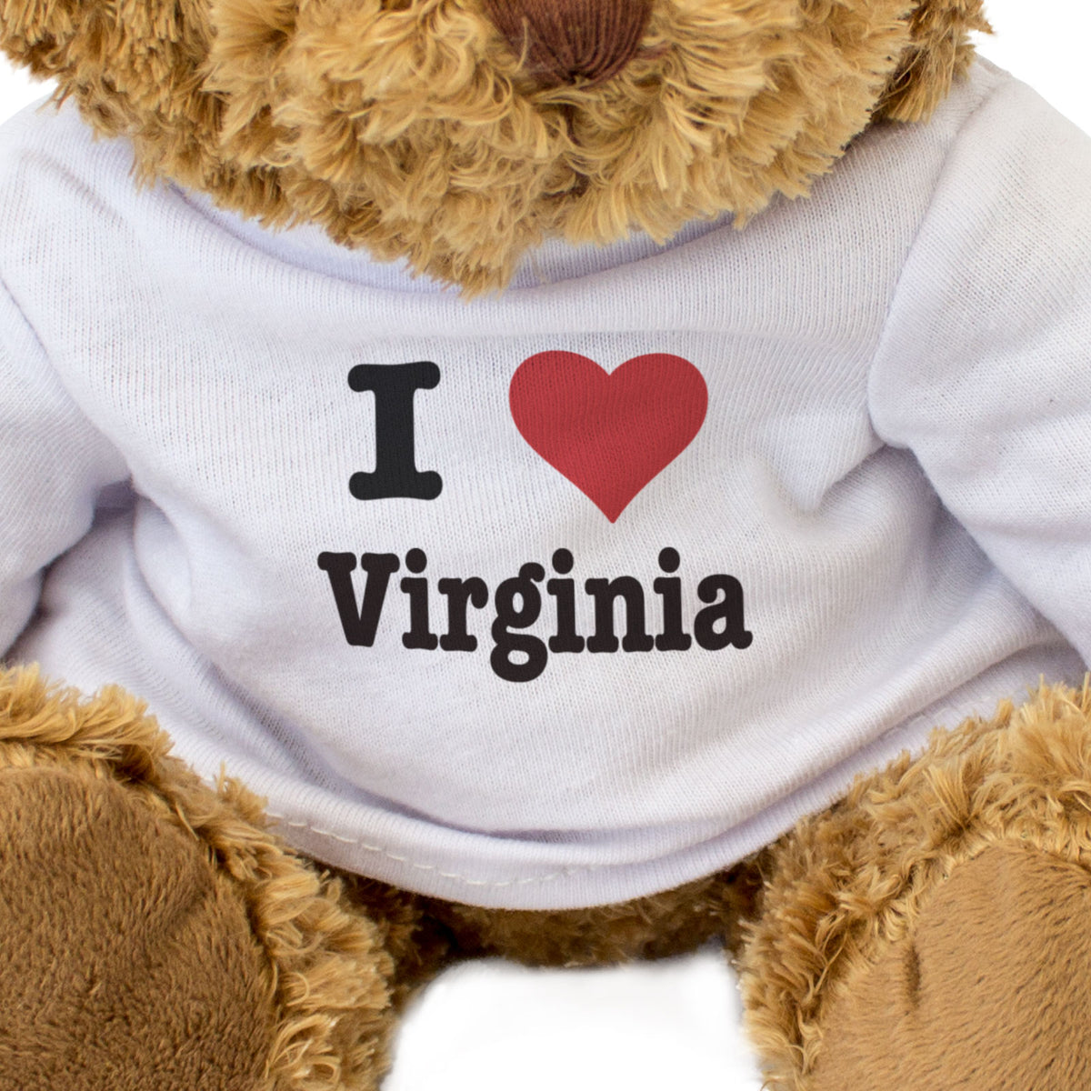 I Love Virginia - Teddy Bear - Gift Present