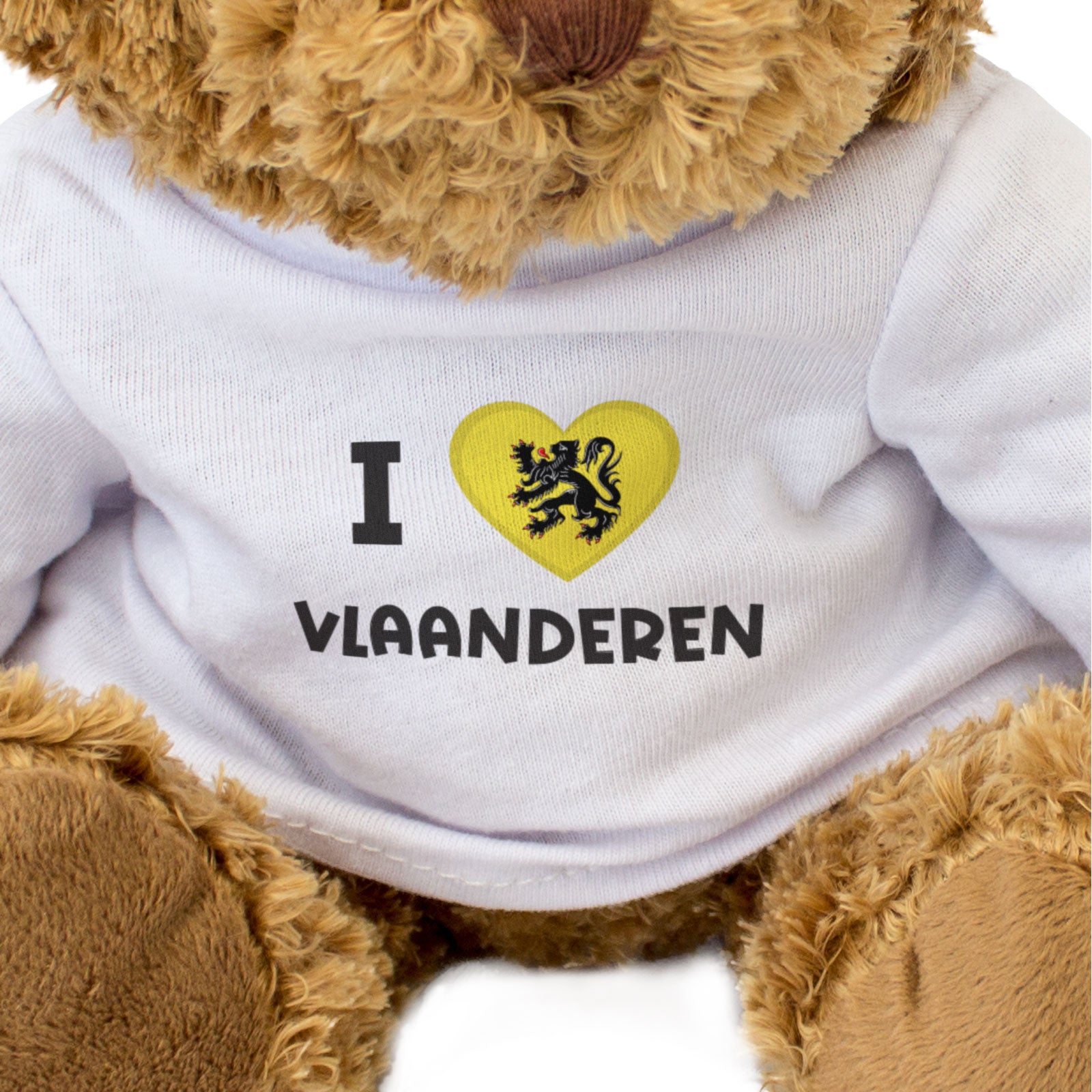 I LOVE VLAANDEREN FLAG - Teddy Bear - Cute - Flanders Belgium Gift Present