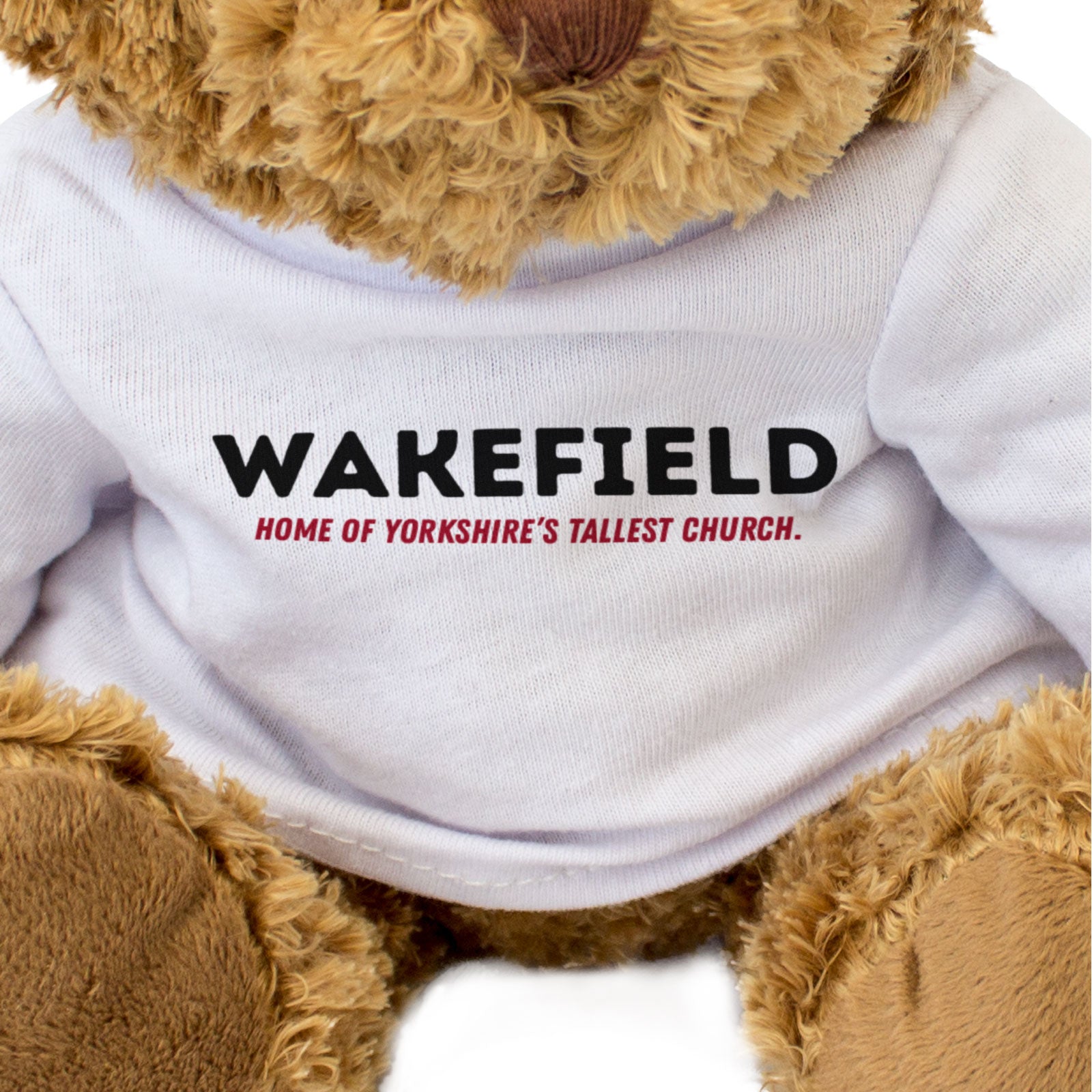 WAKEFIELD HOME OF YORKSHIRE'S TALLEST CHURCH - Teddy Bear - Funny Gift Present