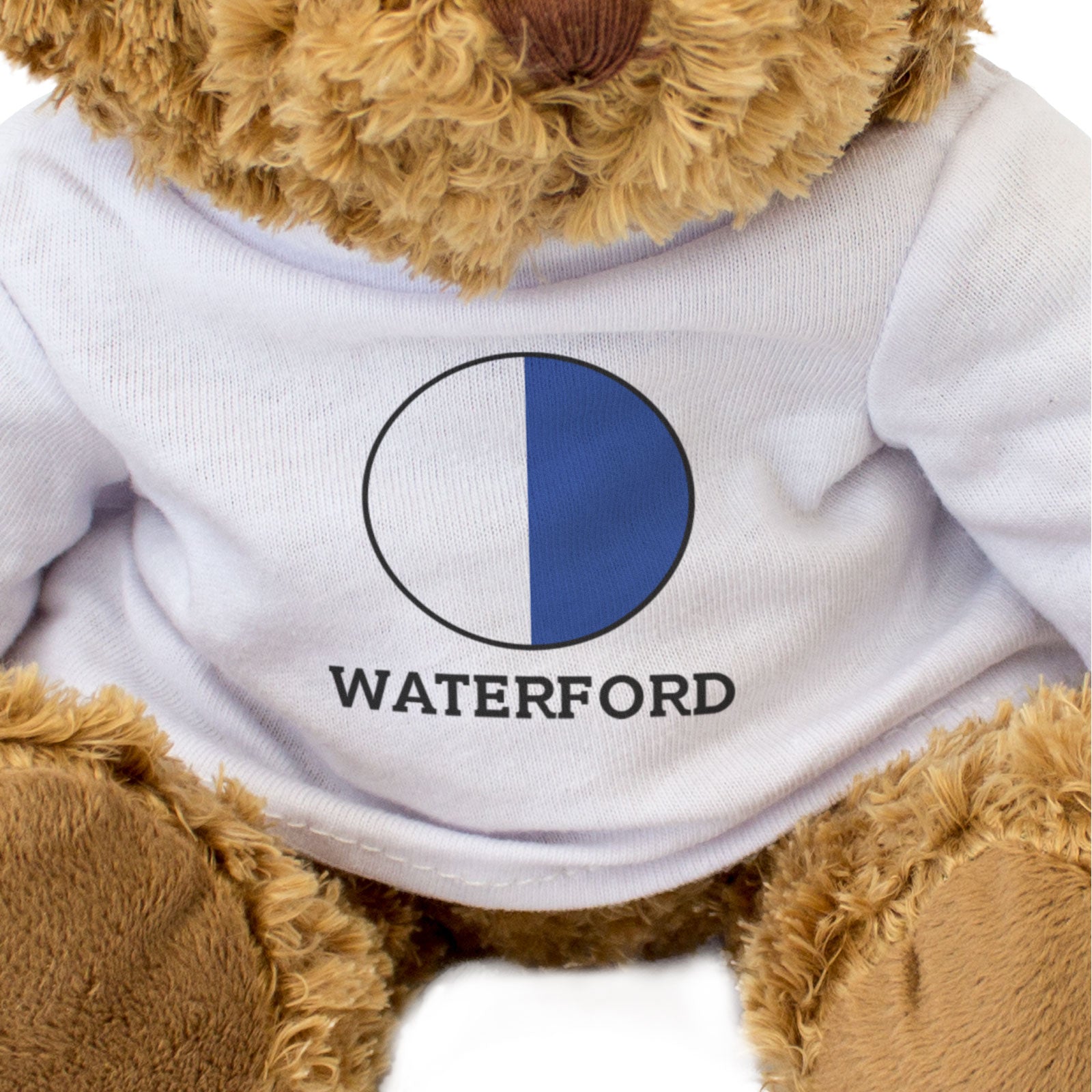 WATERFORD COUNTY COLOURS (ROUNDEL) - Teddy Bear - Cute - Ireland Gift Present