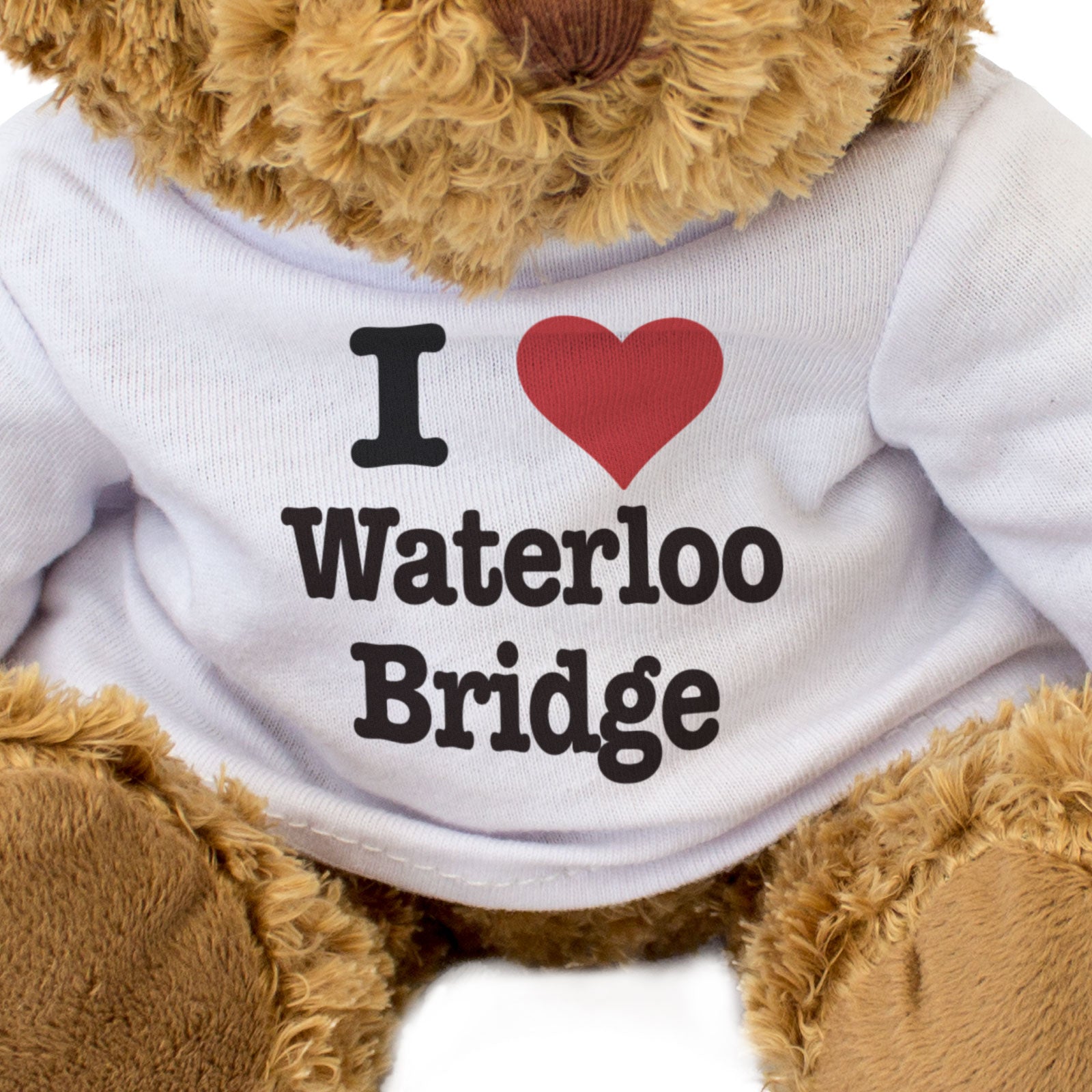 I LOVE WATERLOO BRIDGE - Teddy Bear - Cute Cuddly Soft - London Gift Present
