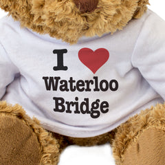 I LOVE WATERLOO BRIDGE - Teddy Bear - Cute Cuddly Soft - London Gift Present