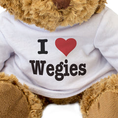 I LOVE WEGIES - Teddy Bear - Cute Cuddly - Norwegian Forest Cats Gift Present