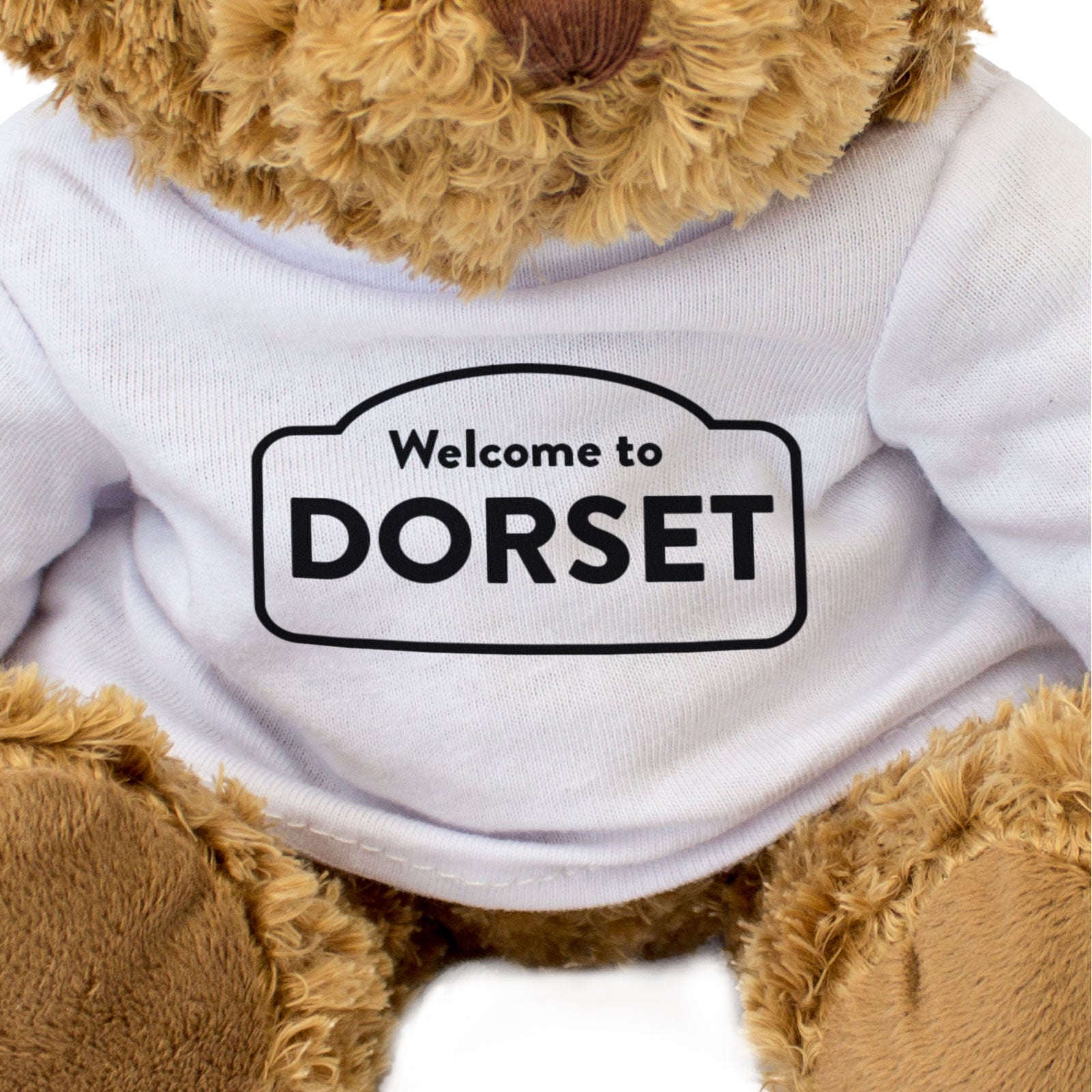 WELCOME TO DORSET - Teddy Bear - Cute Cuddly Soft - Funny Gift Present