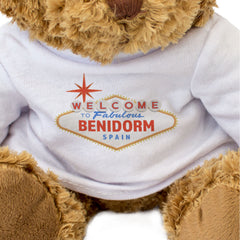 WELCOME TO FABULOUS BENIDORM, SPAIN - Teddy Bear - Funny Holiday Gift Present