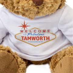 WELCOME TO FABULOUS TAMWORTH STAFFORDSHIRE - Teddy Bear - Funny Gift Present