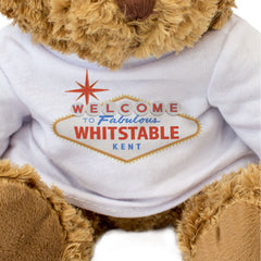 WELCOME TO FABULOUS WHITSTABLE KENT - Teddy Bear - Funny Gift Present
