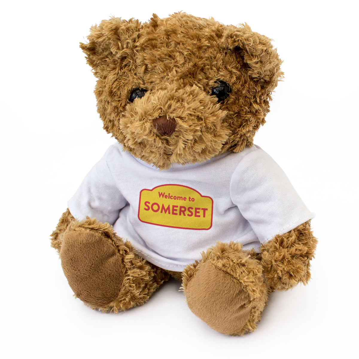 WELCOME TO SOMERSET (RED & YELLOW) - Teddy Bear - Cute - Funny Gift Present