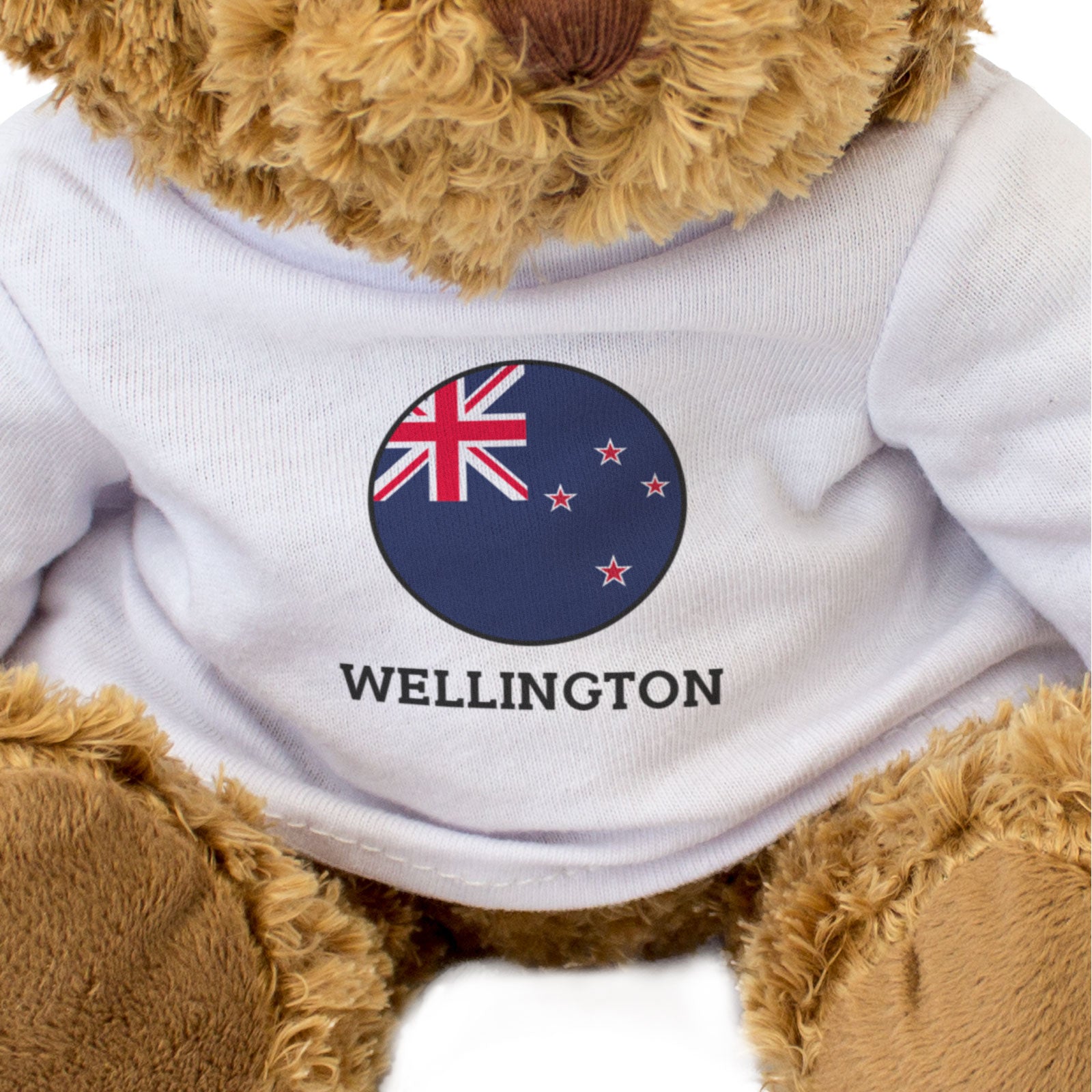 WELLINGTON (NEW ZEALAND FLAG ROUNDEL) - Teddy Bear - Cute - Souvenir Gift Present