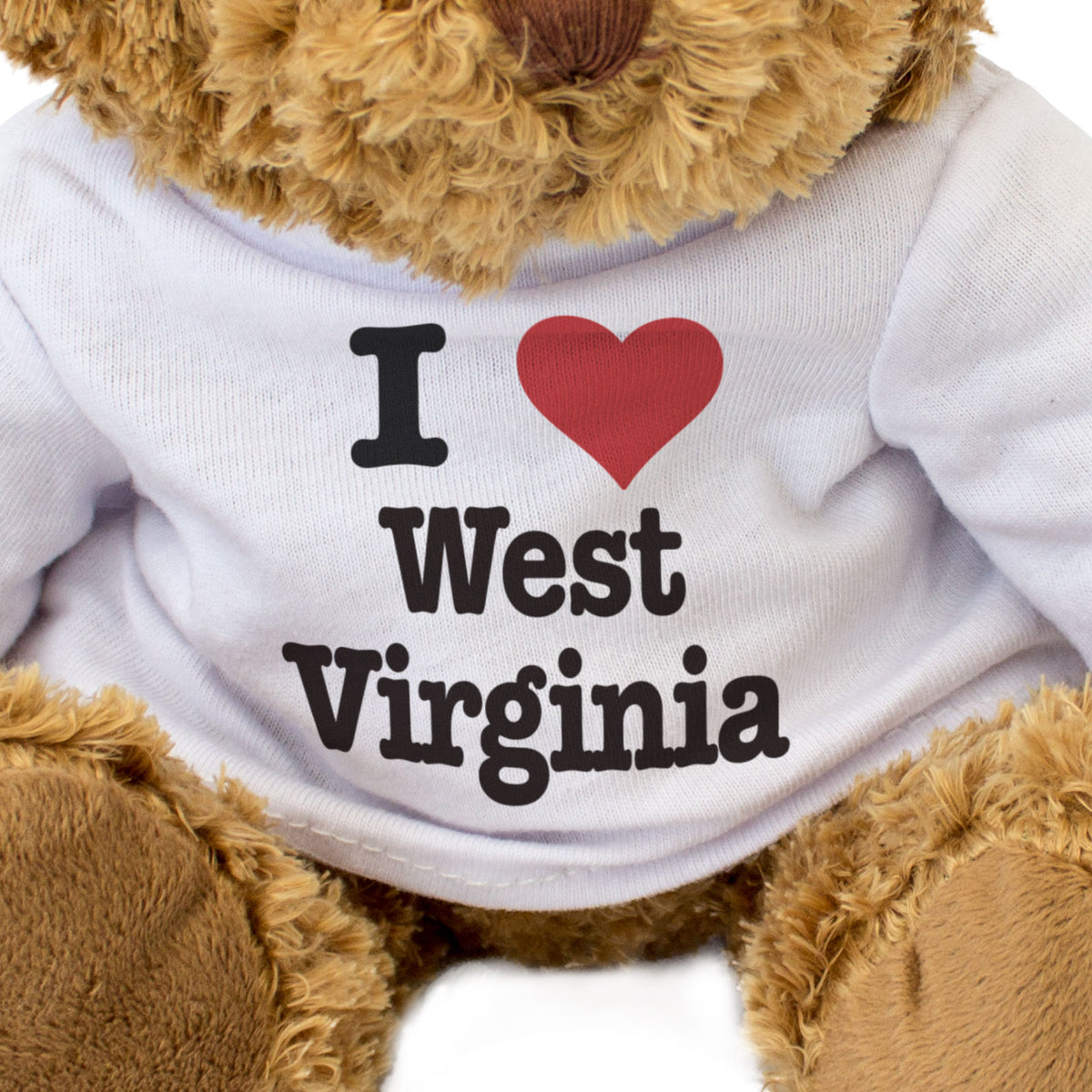 I Love West Virginia - Teddy Bear - Gift Present