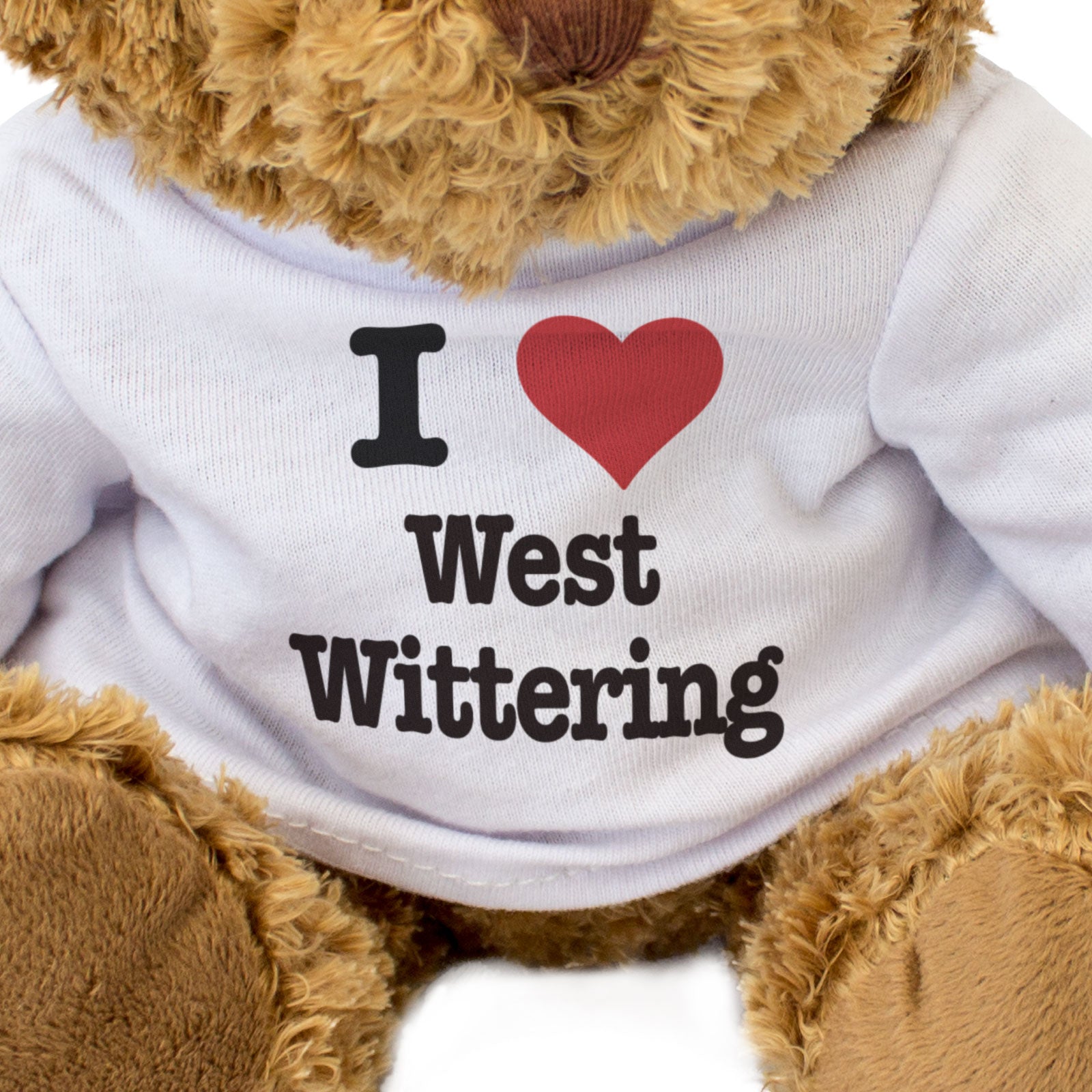 I LOVE WEST WITTERING - Teddy Bear - Cute Cuddly Soft - Sussex Gift Present