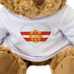 WESTMORLAND FLAG HEART - Teddy Bear - Cute Cuddly Soft Adorable - Gift Present