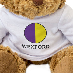 WEXFORD COUNTY COLOURS (ROUNDEL) - Teddy Bear - Cute - Ireland Gift Present