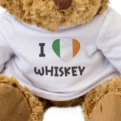 I LOVE WHISKEY (IRELAND FLAG) - Teddy Bear - Cute Funny Souvenir Gift Present