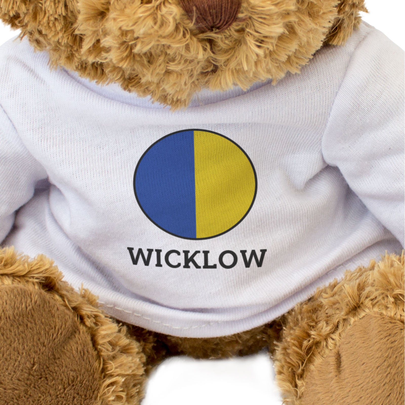 WICKLOW COUNTY COLOURS (ROUNDEL) - Teddy Bear - Cute - Ireland Gift Present