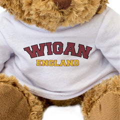 WIGAN, ENGLAND - Teddy Bear - Cute Cuddly Soft - Funny Lancashire Gift Present