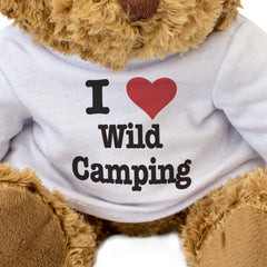 I LOVE WILD CAMPING - Teddy Bear - Cute Cuddly Soft - Funny Gift Present