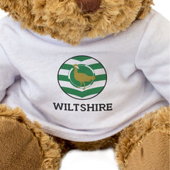 WILTSHIRE COUNTY FLAG ROUNDEL - Teddy Bear - Cute Cuddly Soft - Gift Present