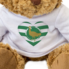 WILTSHIRE FLAG HEART - Teddy Bear - Cute Cuddly Soft Adorable - Gift Present