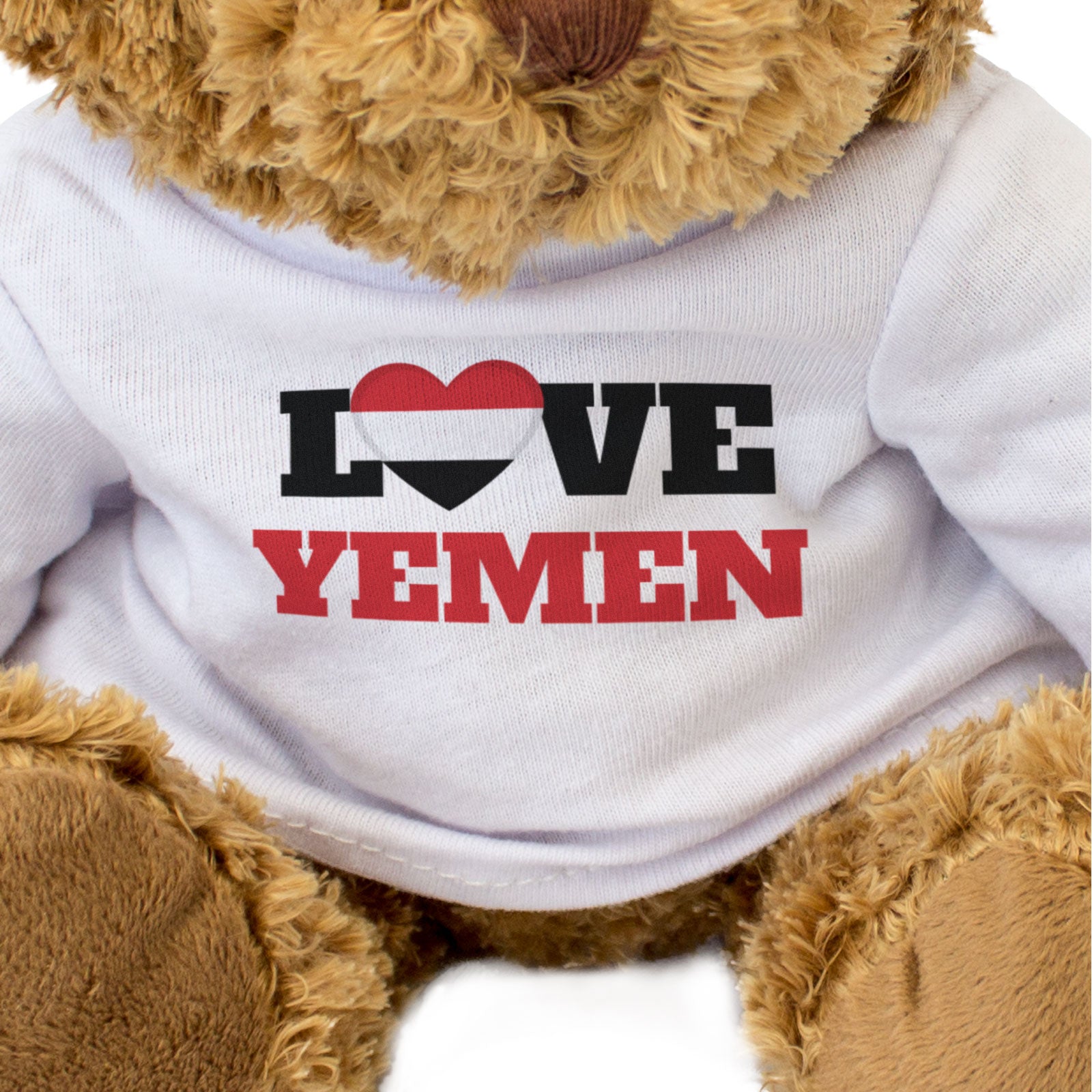LOVE YEMEN (FLAG HEART) - Teddy Bear - Cute Funny - Souvenir Gift Present