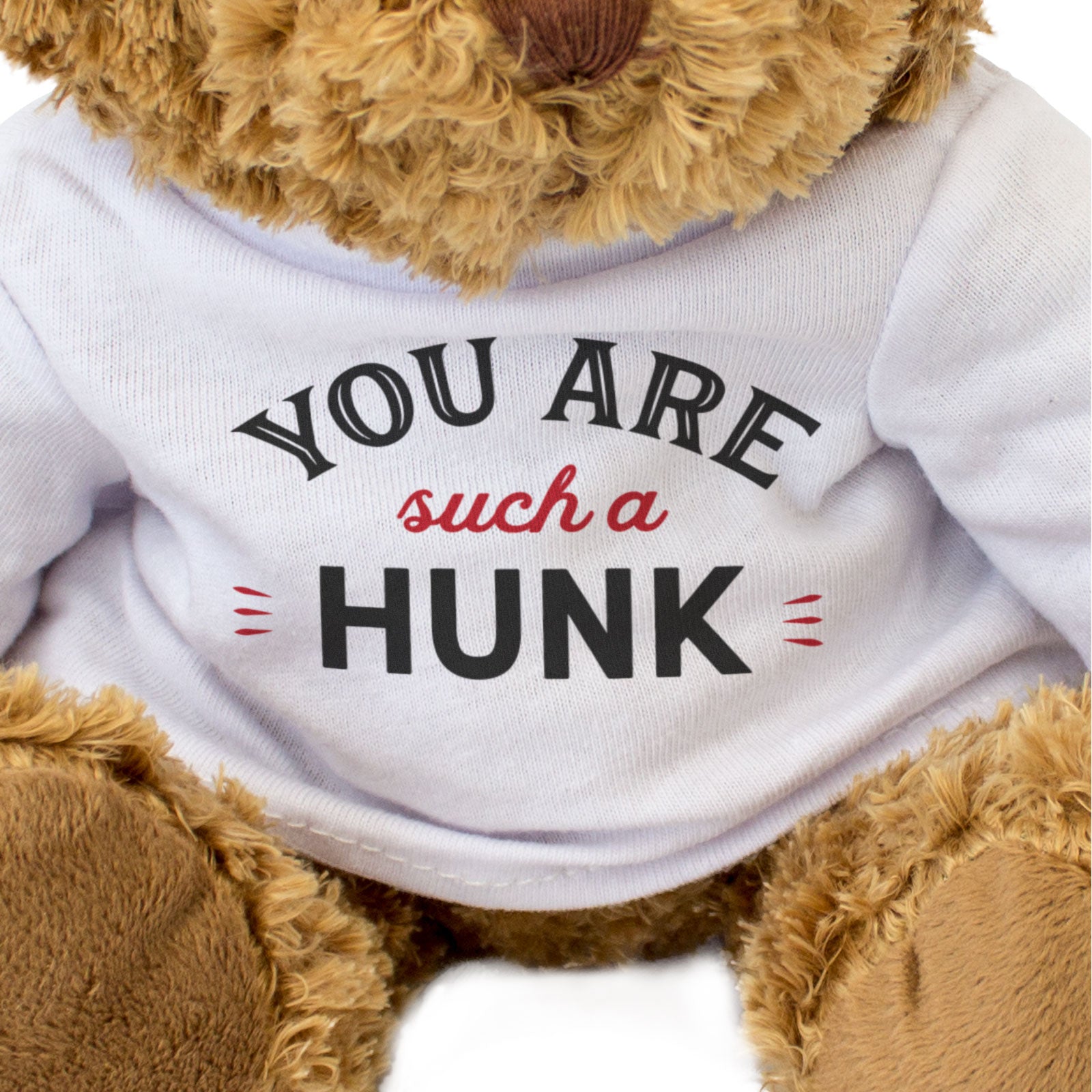 YOU ARE SUCH A HUNK - Teddy Bear - Cute Funny - Romantic Partner Gift Present